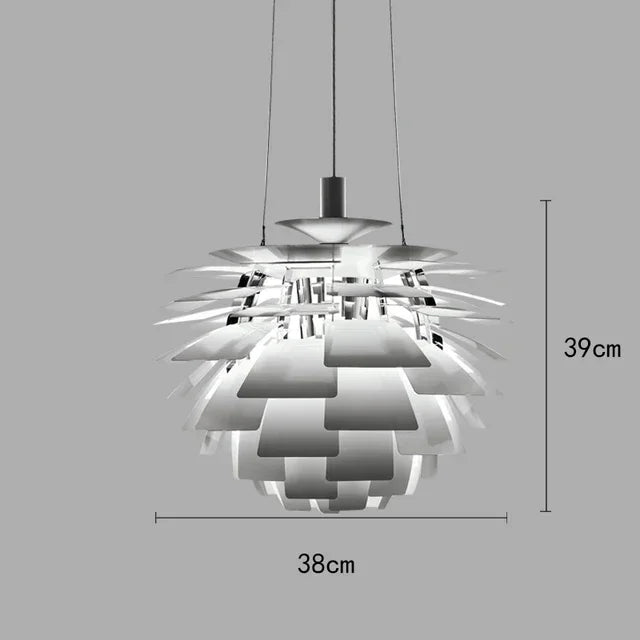 Nordic Designer Postmodern Simple Chiba Chandeliers Living Room Dining Room Creative Aluminum Pendant Light Home Decoration LED