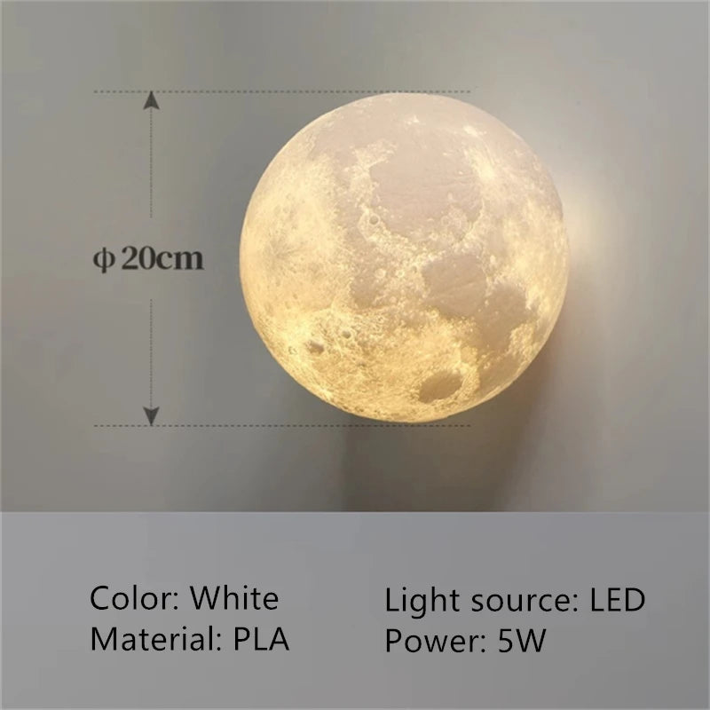 Half Circle Lunar Ceiling Light, Half Circle Wall Light, Hallway Staircase, Bedroom, Bedside, Dining Room, Creative Wall Light