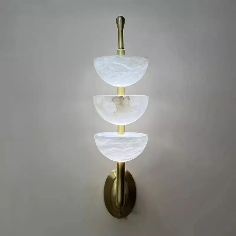 Light Luxury Marble Wall Lamping Italian Minimalist Living Room French Lamps Bedroom Bedside Corridor Corridor Lamp