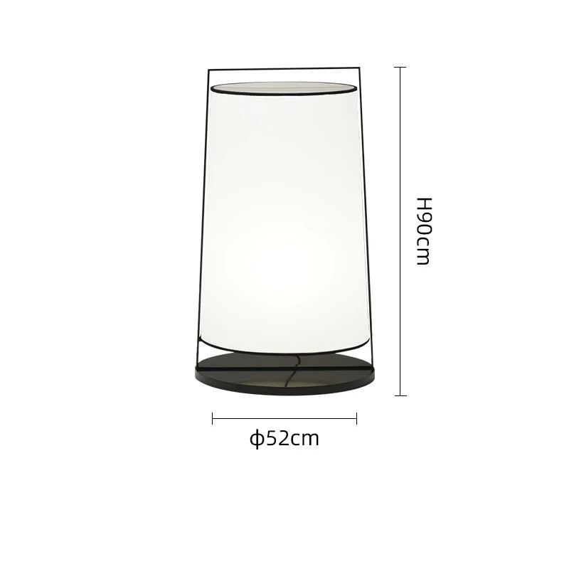 Modern Iron Simple Floor Lamp Creative Home Decoration Lighting Living Room Fabric Art LED Table Lights Lustres Lamparas Sconce