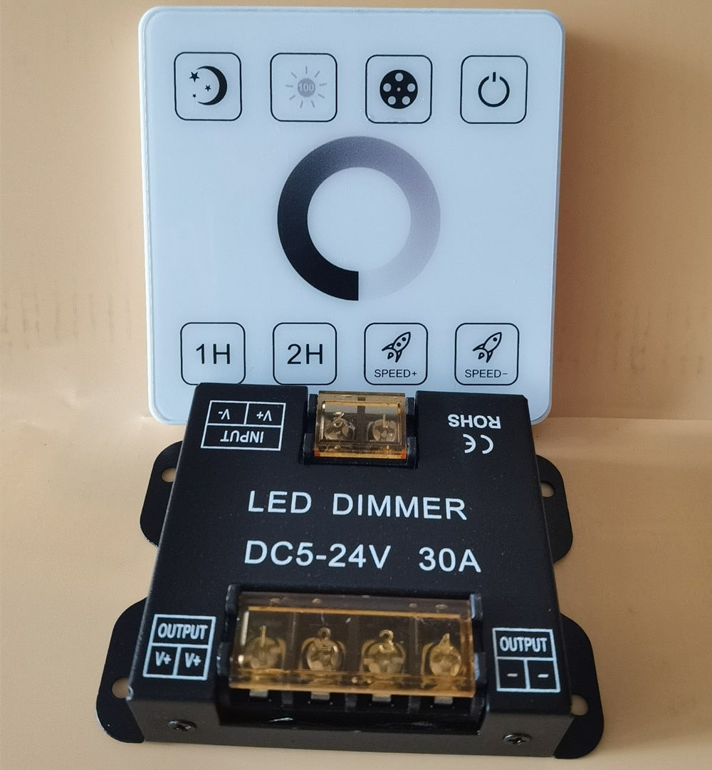 86sty 2.4G RF Single color/CCT/RGB/RGBW/RGBWC LED Strip Light Controller wireless remote Touch Panel Switch Dimmer 5V 12V 24V