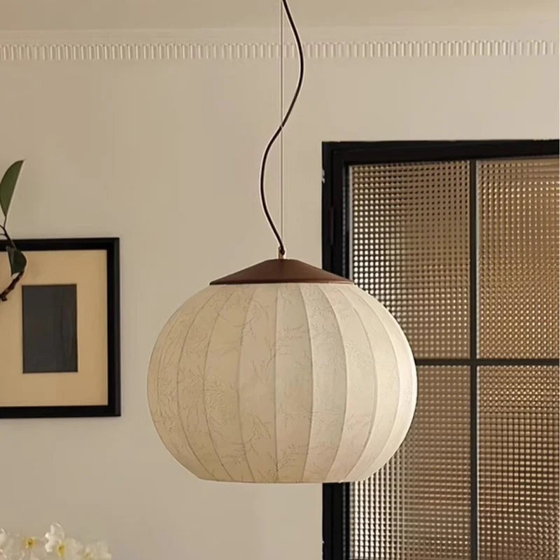 Nordic Wabi-Sabi LED Pendant Light - Organic Minimalist Ceiling Chandelier Lamp Fixture for Dining Room, Bedroom, Restaurant & Home Decor