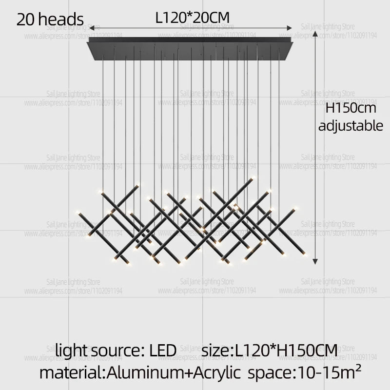 Nordic Pendant Light Modern Living Room Dining Table Lighting Lounge Hanging Restaurant Attic Chandelier Bedroom Ceiling Lamp