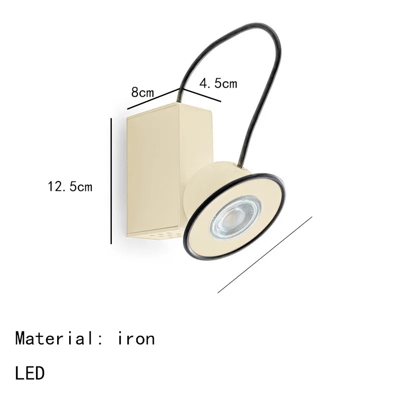 LED Wall Light Black Red Green White Body Lamp Magnetic Attraction For Bedroom Parlor Office Studio Stairs