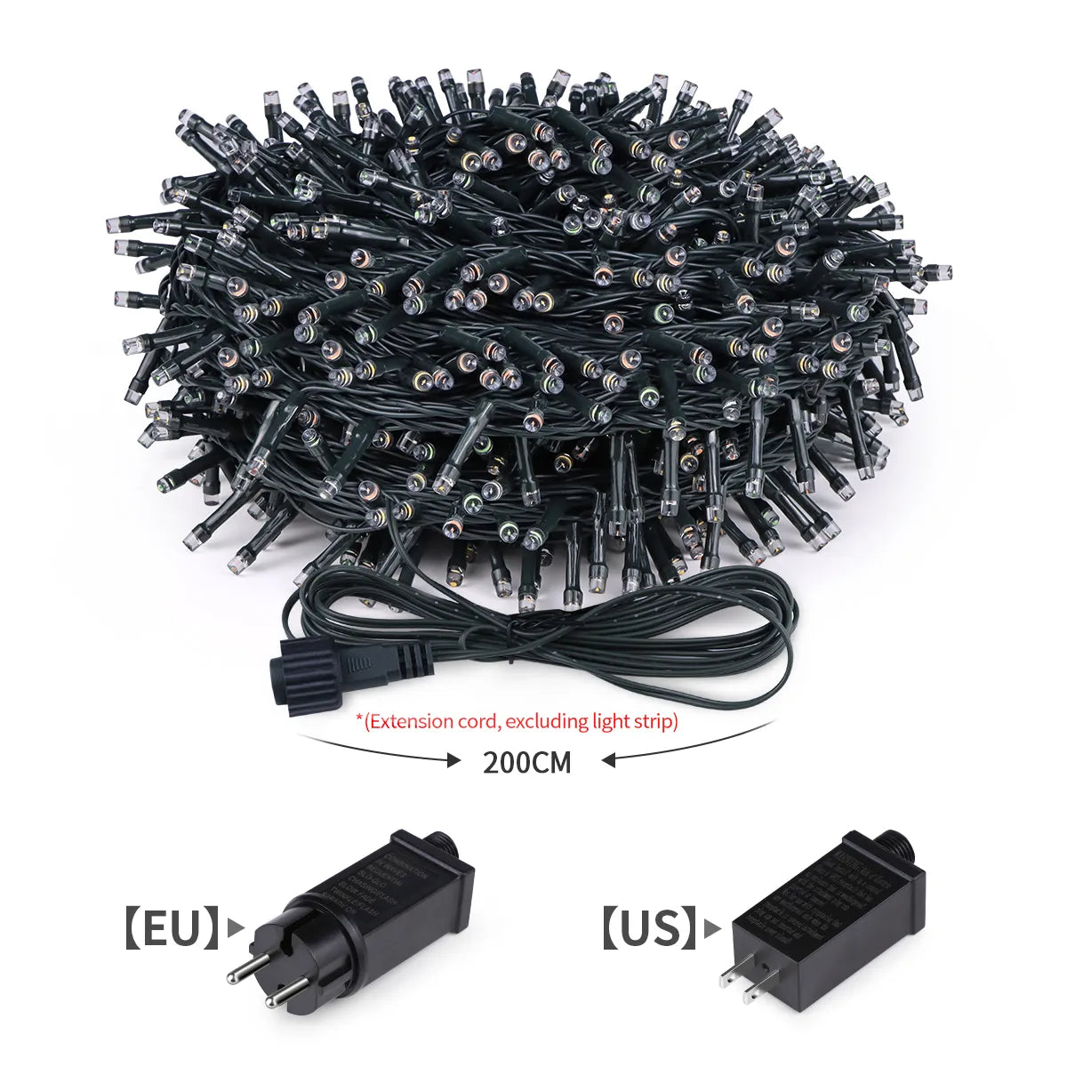 10m 20m 30m 50m 100m Street Garland Curtain Lights String Waterproof Fairy Lights Outdoor Garden Party Wedding Christmas Decors