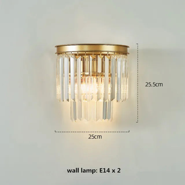 New Modern LED Crystal Chandelier American Living Dining Room Villa Hanging Light Bedroom Ceiling Pendant Lamp Home Decor Lustre