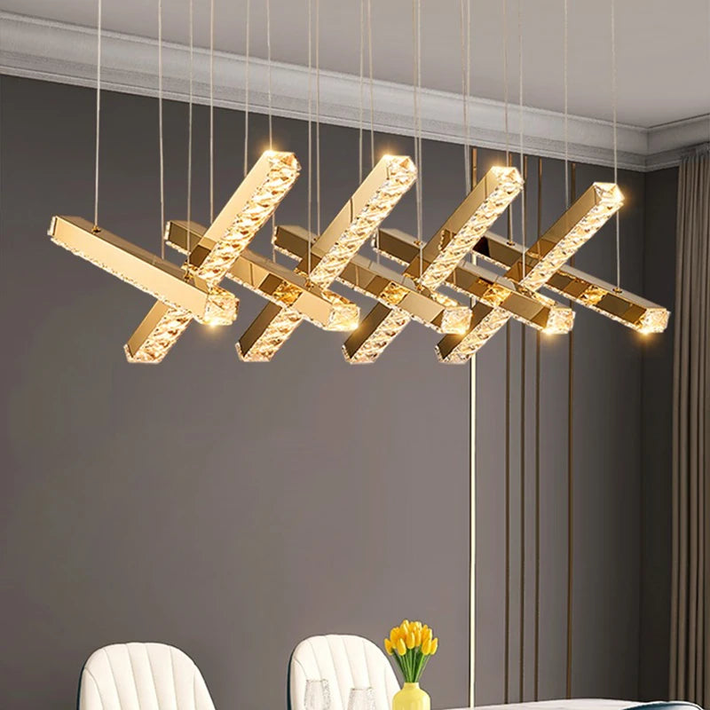 Nordic home decoration luxury crystal chandelier restaurant chandelier ceiling lamp villa chandelier interior lighting lamps