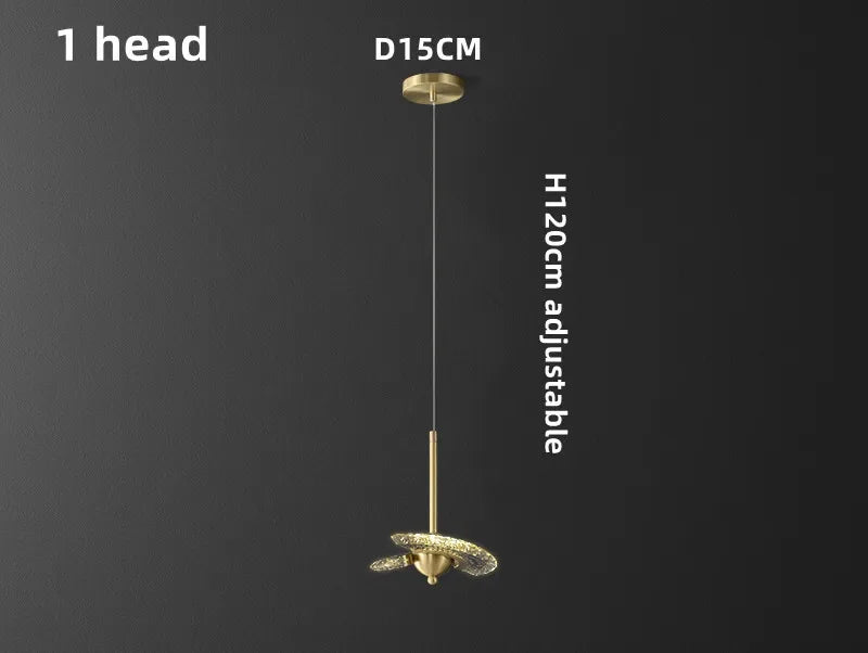 UFO Creative Personalized Staircase LED Pendant Light Modern Luxury Villa Duplex Penthouse Pendant Light Home Decoration Lamp