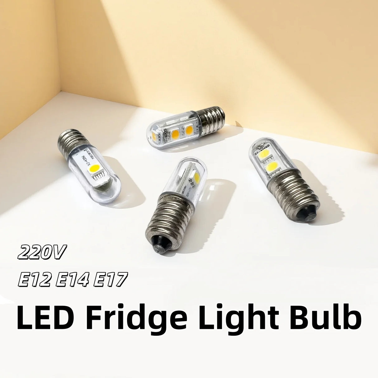 E12 E14 E17 LED Fridge Light Bulb - 220V Refrigerator Corn Lamp