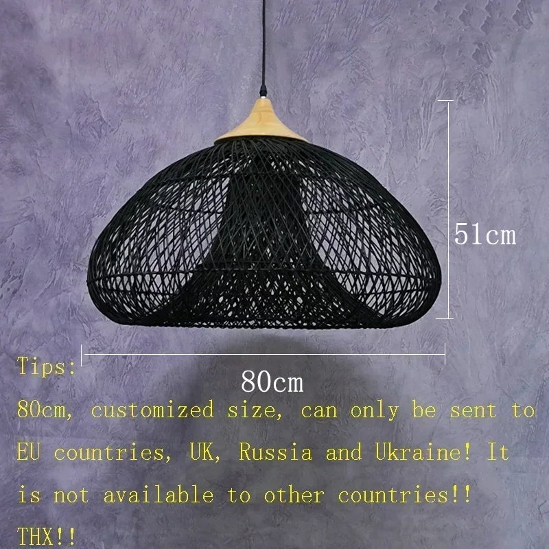 2026 Southeast Asian Rattan Lamps Handmade Pendant Lights Hight Quality Dining Room Restaurant Kitchen Light Fixtures