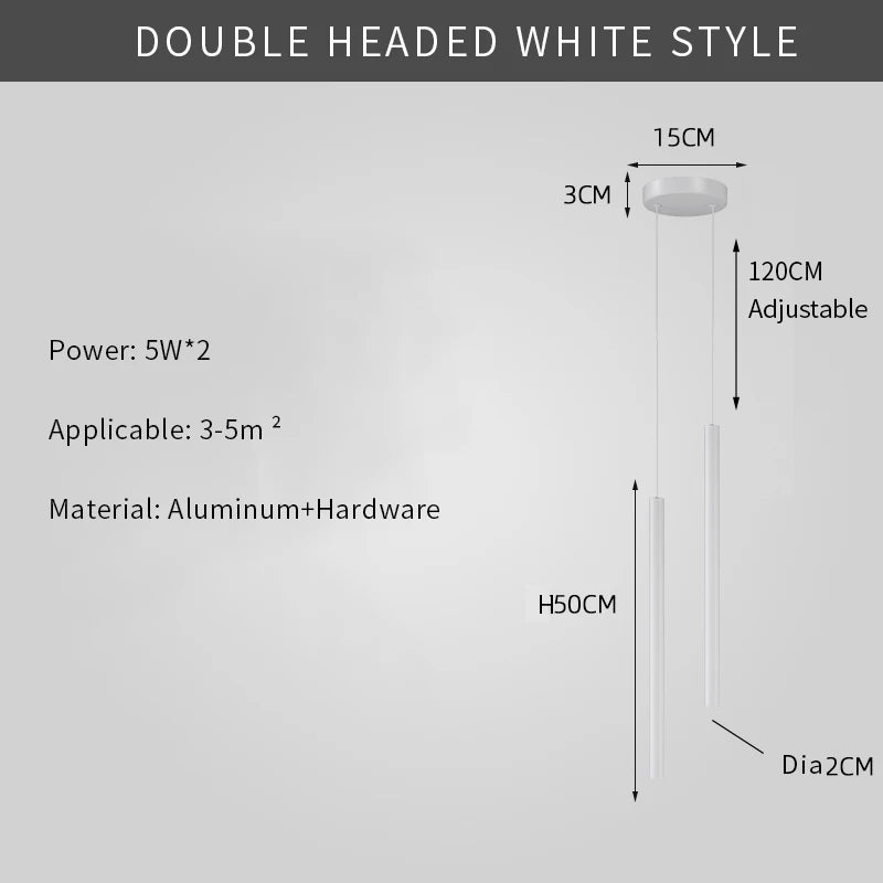 Modern Bedroom Chandelier Suspension Bedside Pendant Ceiling Lamp Nordic Minimalist Living Room Decor Bar Cafe Lights Fixtures