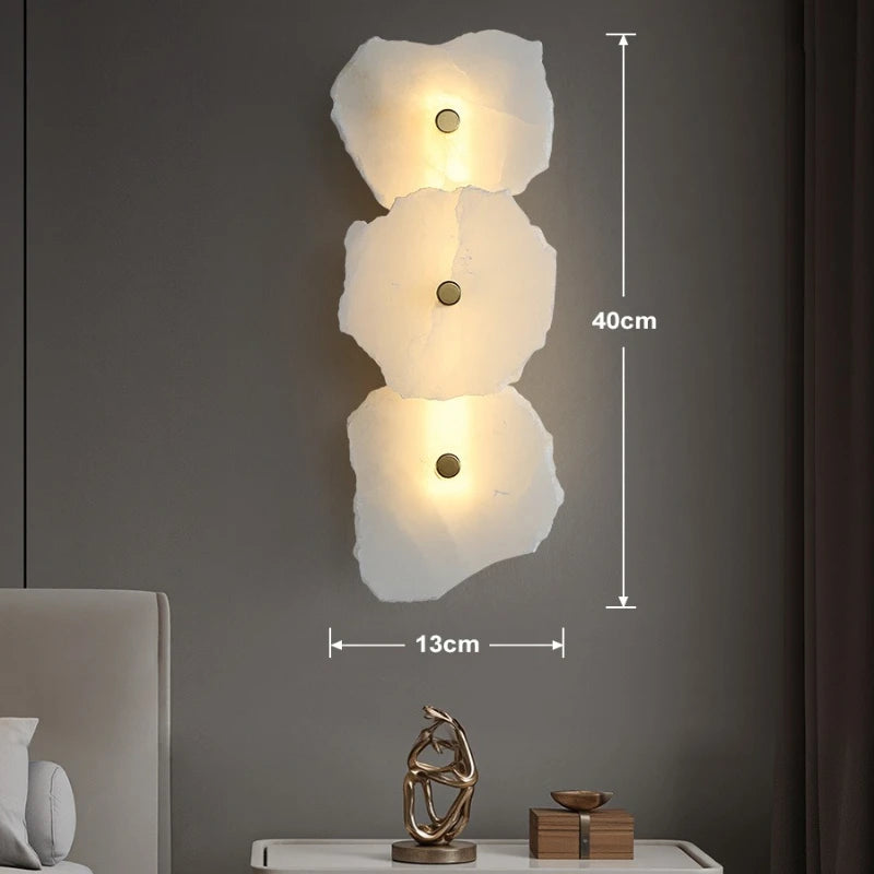 Modern Natural Marble LED Pendant Light - Luxury Stone Ceiling Chandelier Lamp Fixture for Dining Table, Living Room & Bathroom