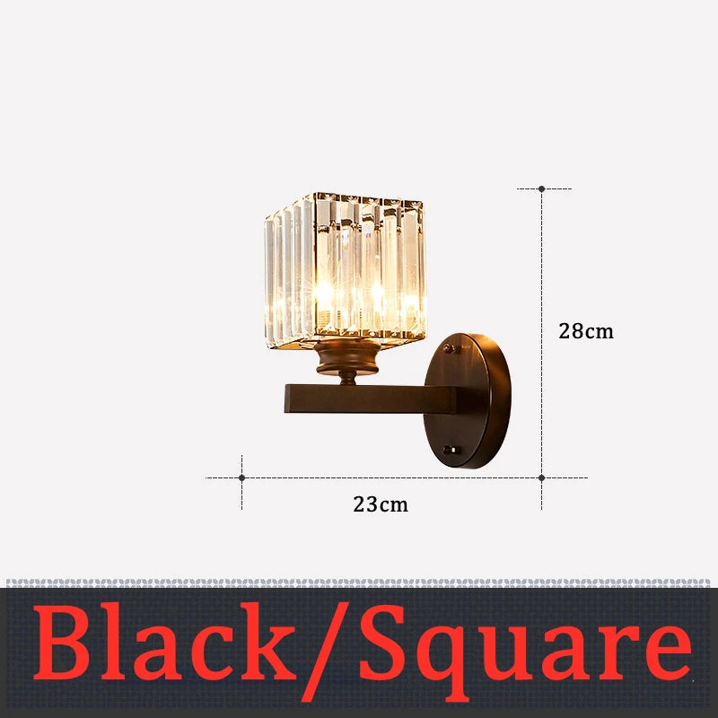 Modern Minimalist Bedroom Wall Lamp Bedside Lamp Italy Crystal Wall Lamp Bedside Lamp Fashion Minimalist Wall Lamp