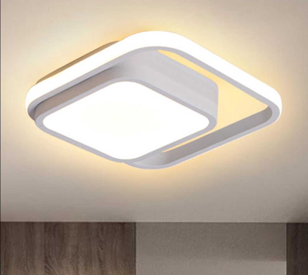 LED Chandelier Three Colors Lamp Modern Style Ceiling Lamp Bedroom Light Simple Lighting Energy 86-265V Dining Room Lamp