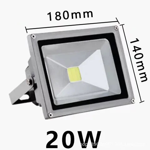 NEW 7 Color RGB LED Spotlight With Remote 10W 20W 30W 50W IP65 Waterproof for Outdoor Garden Projector Lighting LED Flood Lights
