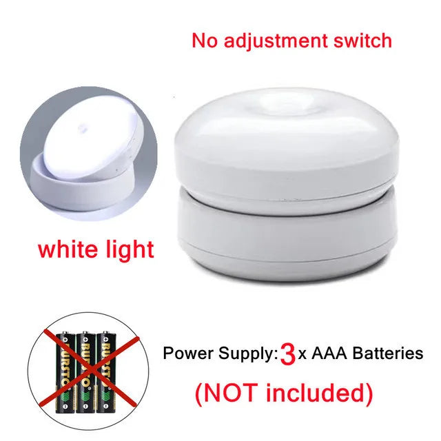 Wireless LED Motion Sensor Night Light - USB Rechargeable Closet & Cabinet Lamp