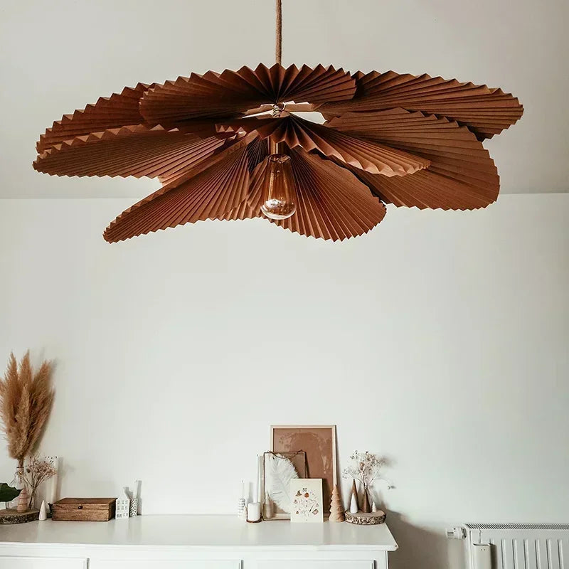 Living Room Shop Led Ceiling Chandelier Wabi Sabi Paper Ceiling Lamp Kitchen Island Pendant Lights Home Decorations Lustre