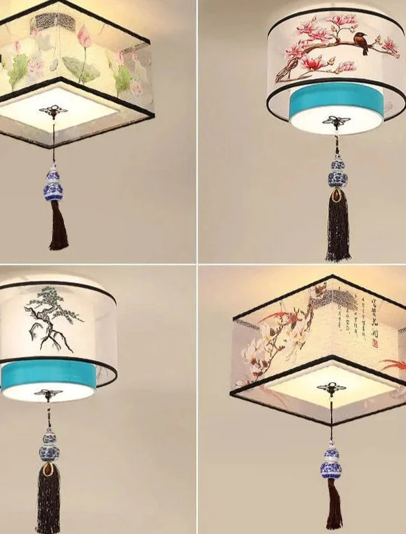 Modern Simple Lotus Bird LED Ceiling Lamp Living Room Bedroom Study Hotel KTV Bedside Ceiling Light Room Decoration Ceiling Lamp