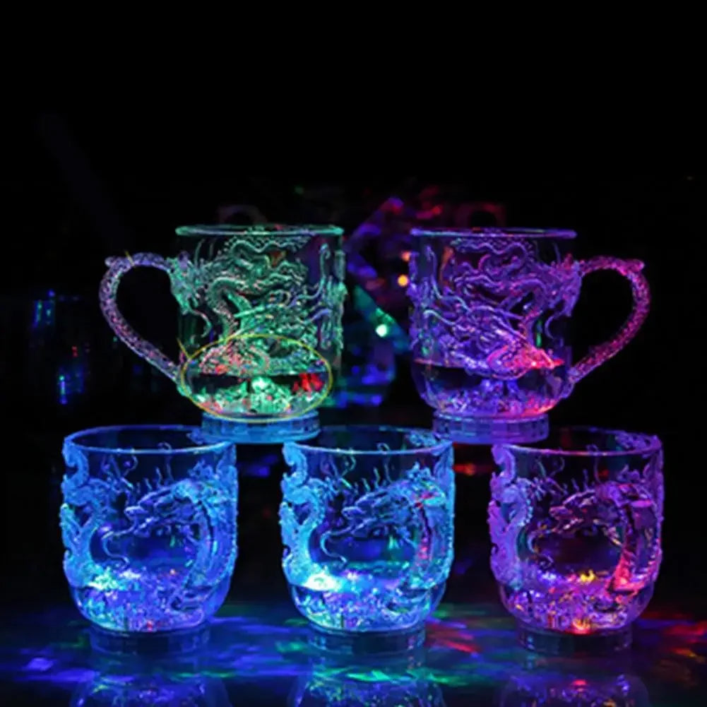 LED Flash Magic Color-Changing Dragon Cup - Light-Up Party Bar Mug