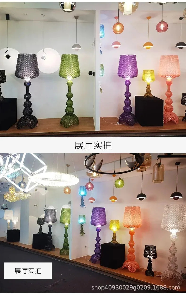 Italy Goblet Acrylic Hollow Indoor Floor Lamp, High-end Living Room Bedroom Exhibition Hall,LED Atmospheric Desk Lamp Home Decor