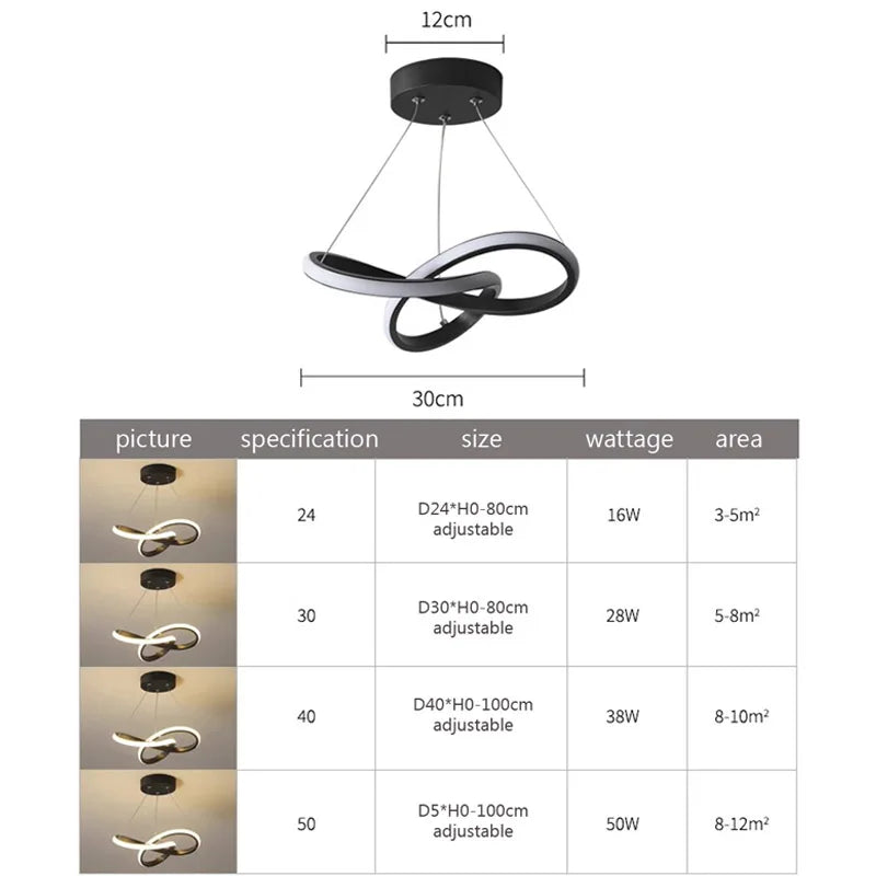 Modern LED Dining Room Lamp Personality Creativity Simple dining room chandelier Nordic Modern Simple Dining Room Hotel Lamp