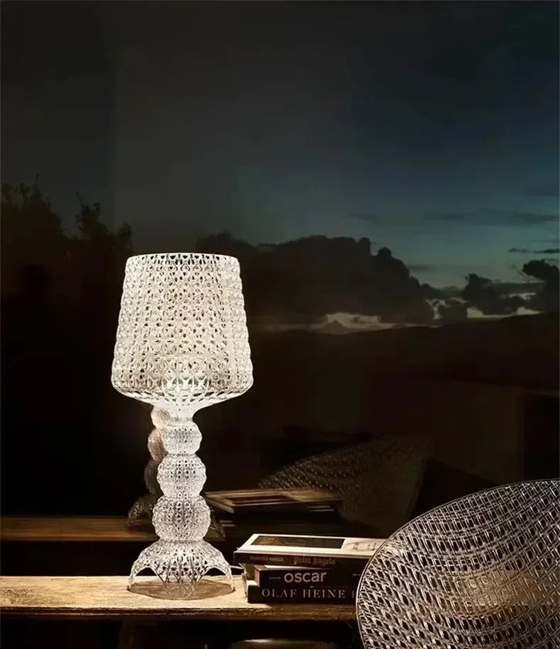 Italian Kartell living room floor lamp designer,artistic decoration,hollowed out internet famous ornament,ins style bedroom lamp