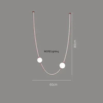 Modern Glass Ball Chandelier Living Room Decor Led Curve Dimmable Staircase Light Villas Loft Dinning Table Nordic Hanglamp