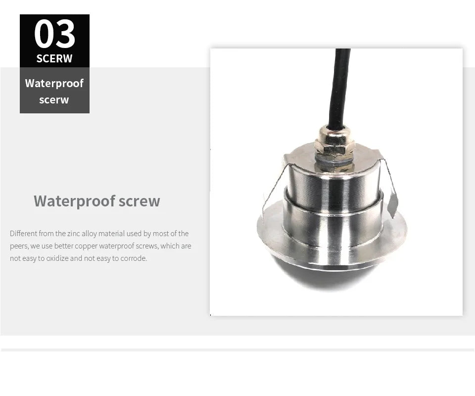 etrnLED Outdoor Garden Lights Waterproof Ground Spot 12V 24V Recessed Exterior Floor Terrace Deck Driveway Lawn Lamp RGB IP68