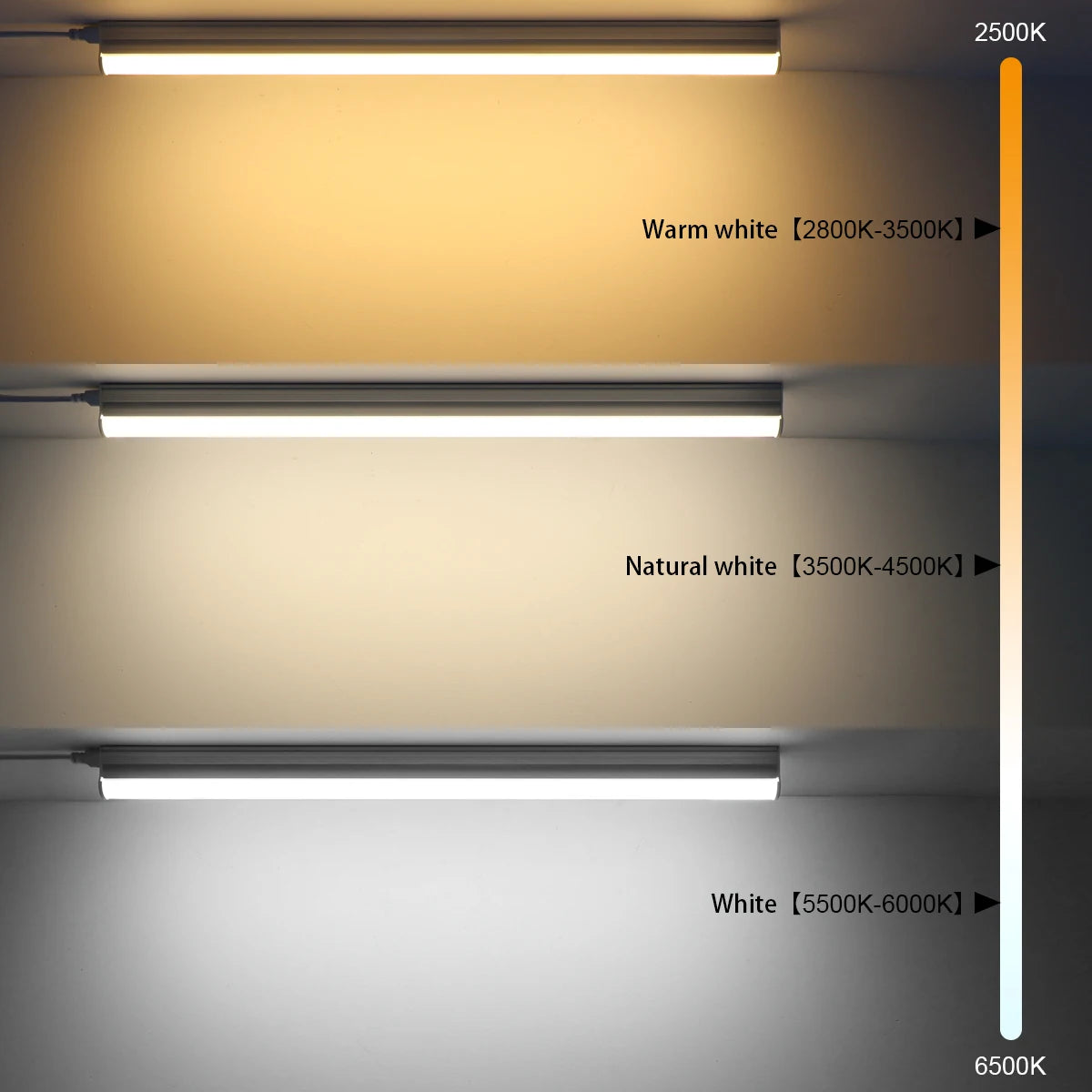 50cm T5/T8 LED Tube Light Bar (15W/25W) - 3000K/4000K/6500K Ceiling Lamp & Fluorescent Tube Replacement for School & Office