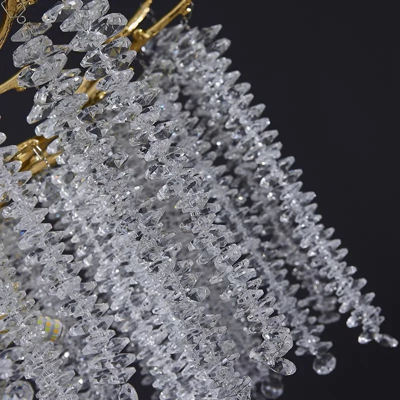 2025 Luxury Branch Crystal Chandelier For Staircase Loft Villa Hotel Lobby High Floor Gold Crystal Tree Branch Hanging Lamp