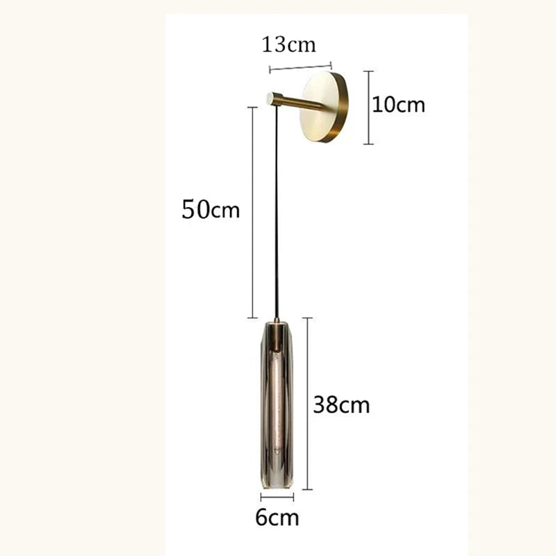 Luxury Pure Copper Crystal Pendant lamp Indoor living room dining room bar counter bedroom bedside hanging lamp