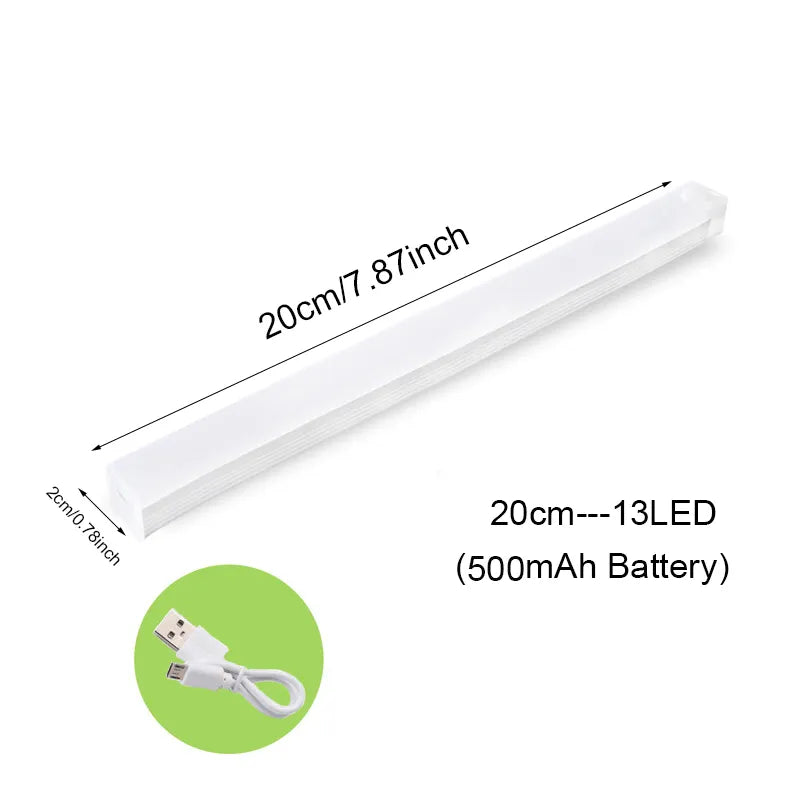 Night Light Led Light Under Cabinet Light Motion Sensor Closet Light Cabinet USB Rechargeable Kitchen Lighting Lamp