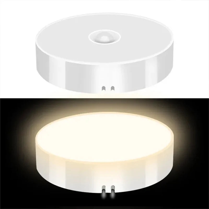 Motion Sensor LED Night Light USB Rechargeable Night Lamp For Kitchen Cabinet Wardrobe Lamp Staircase Wireless Closet Light