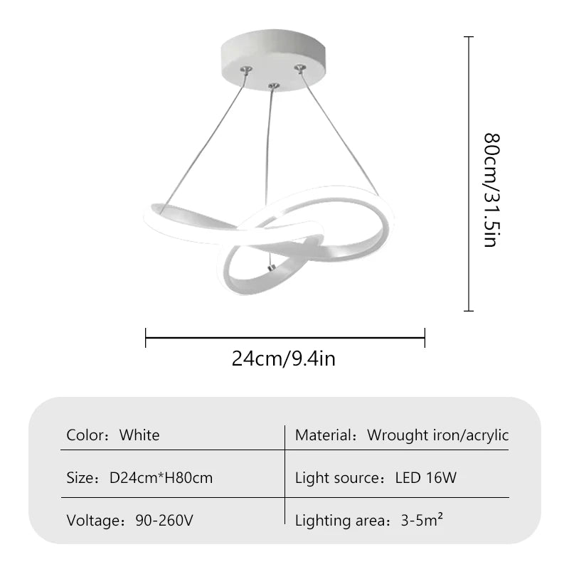 Modern LED Ceiling Pendant Lamp Dining Room Corridor Lamp Bedroom Living Room Personality Creativity Simple Illumination Light