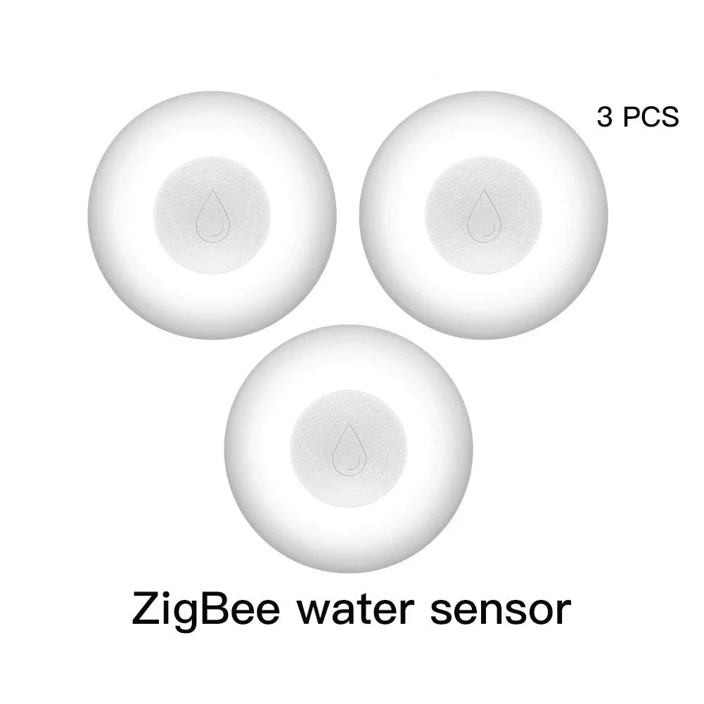 ZigBee Flood Sensor Water Leakage Detector Water Tank Full Alert Overflow Security Alarm System Tuya Smart App Remote Control