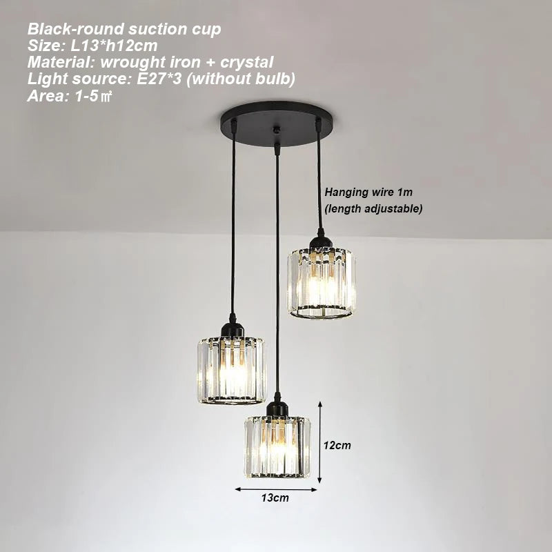Modern crystal chandelier living room ceiling chandelier bedroom ceiling lamp hallway porch chandelier balcony foyer lighting