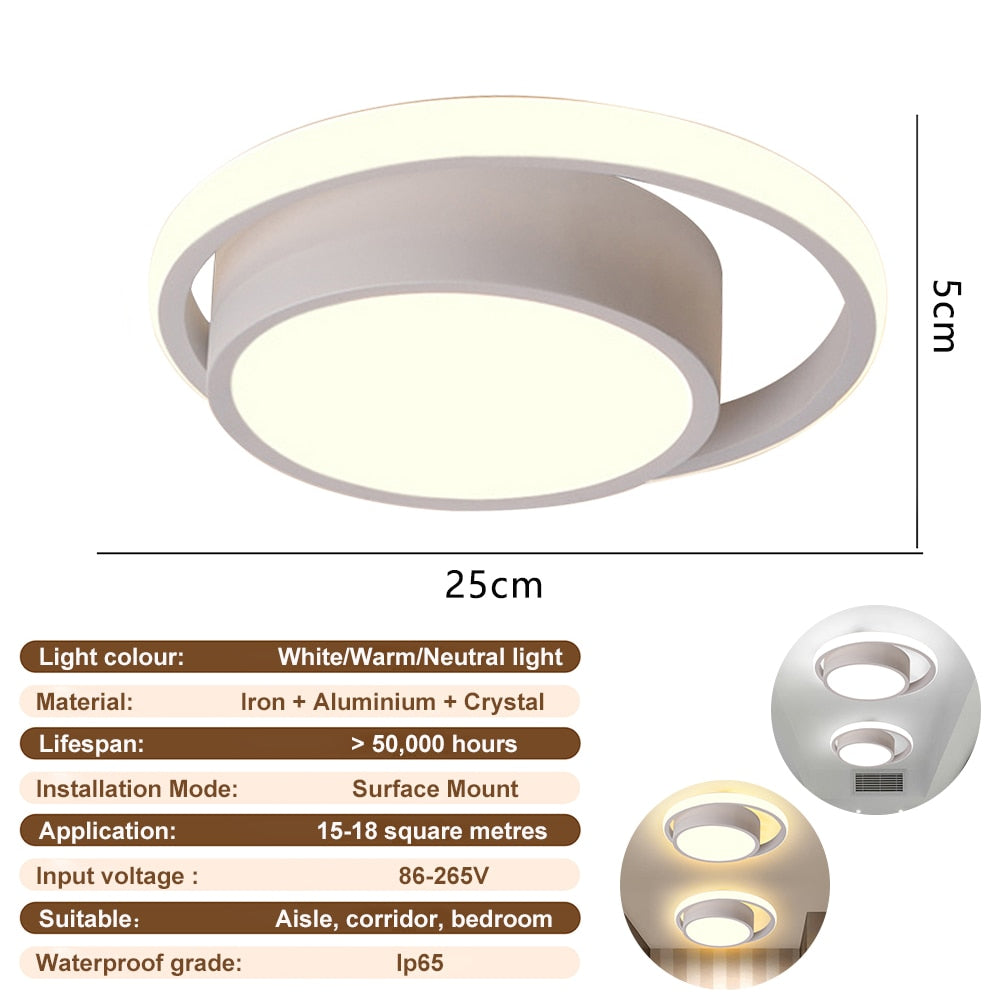 Nordic Modern LED Ceiling Lights Surface Mount Pendant Chandelier Living Room Bedroom Indoor Kitchen Dining Lighting Lamp