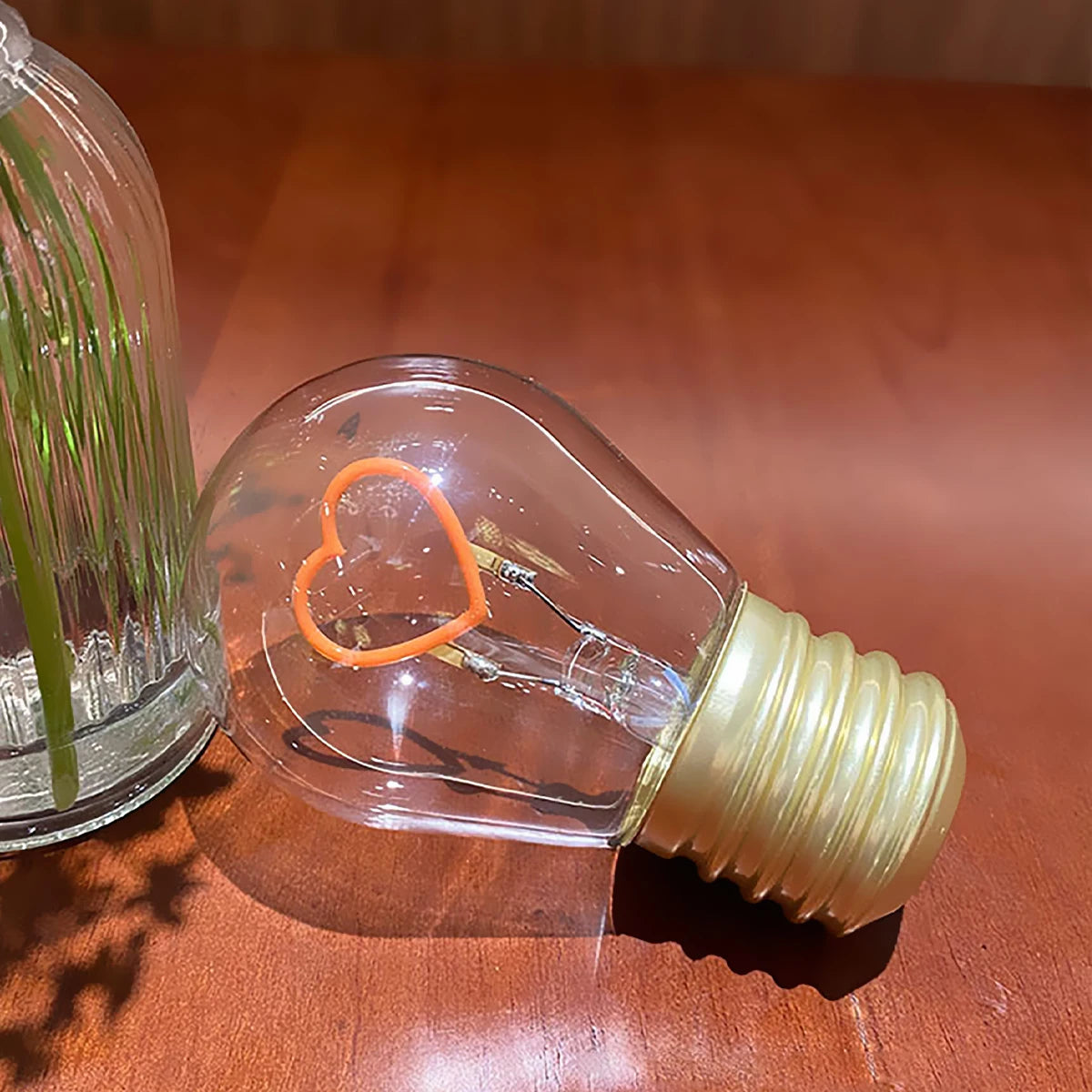 Fun Edison Creative Light Bulb 5v Love-shaped Usb Decorative Led Bulbs Flower Atmosphere Energy-saving Smiling-face Rechargeable