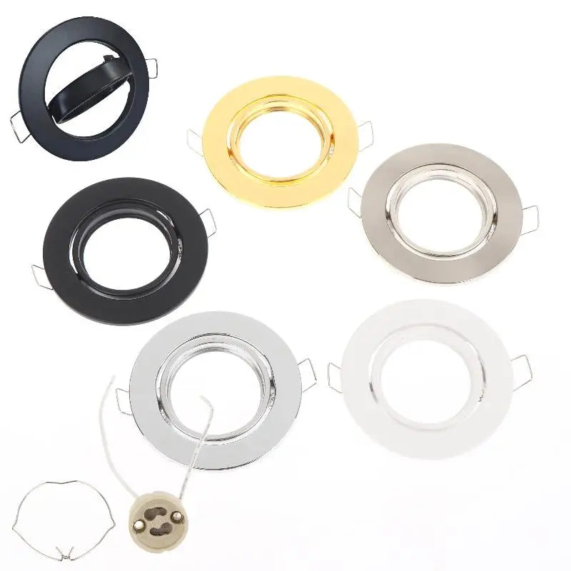 Universal GU10 MR16 Recessed Spotlight Frame - Round LED Downlight Holder