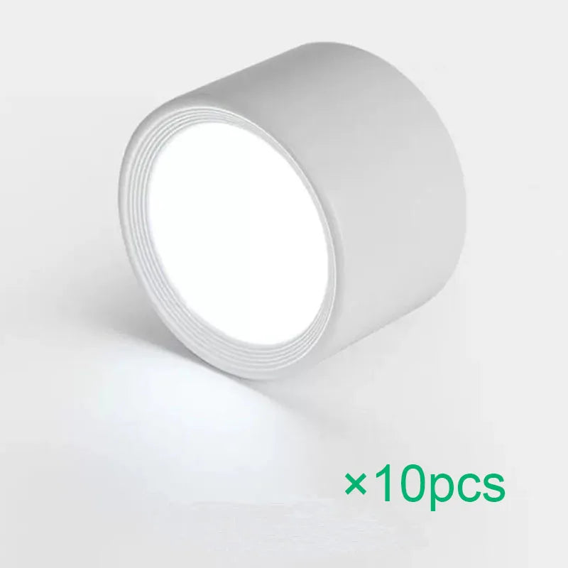 Nordic modern surface mounted downlight LED ceiling light spotlight three light color conversion LED downlight indoor lighting