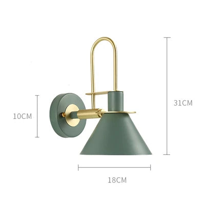 Modern Wall Lamp Industrial Iron Wall Lamps For Living Room Bedroom Nordic Bedside Wall Light E27 Bathroom Fixtures Mirror Light