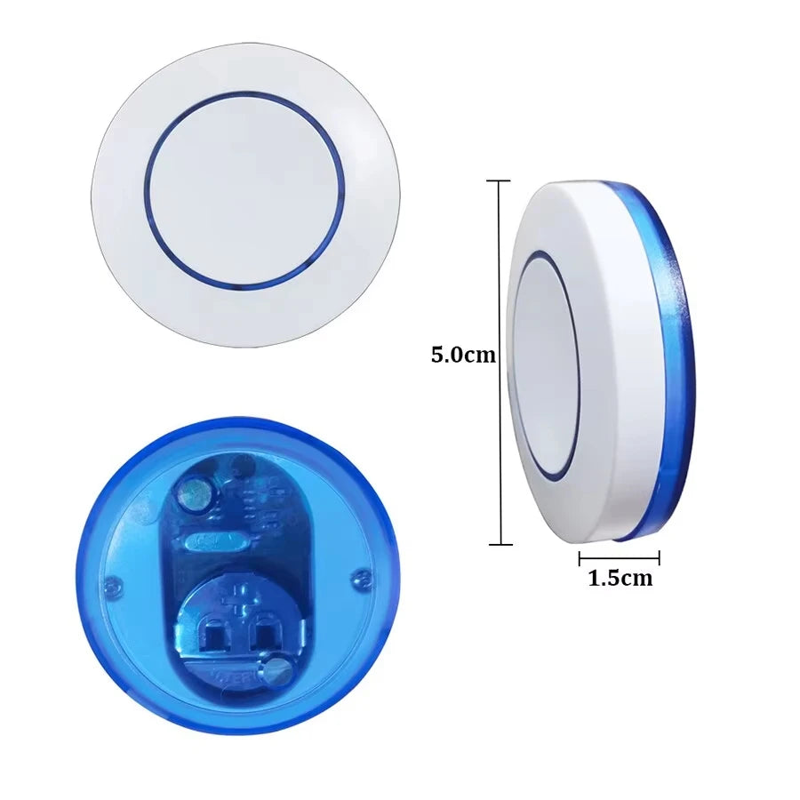 Wireless RF 433MHz Light Switch Kit - 10A Relay Receiver & Mini Wall Button