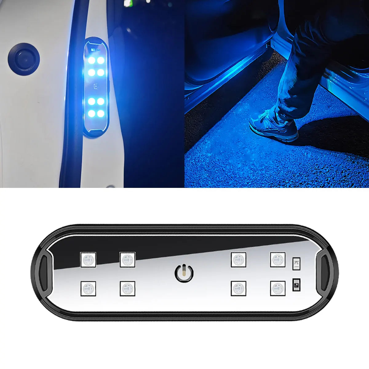 Bicolor LED Motorcycle Headlight (Yellow & White) - Waterproof Driving Auxiliary Fog Light for Motorbike, UTV, Truck & Car