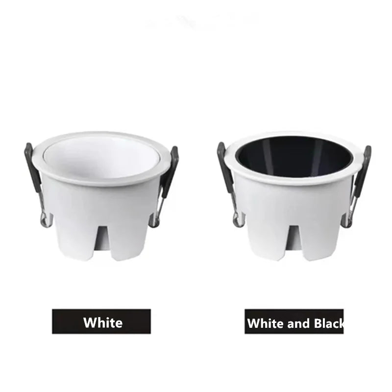 New Nordic Recessed LED Downlight 110V-240V Dimmable Ceiling Lamp 5W7W9W12W15W20W24W CRI 98 Anti Glare COB Spot Lights For Home