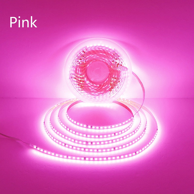 AC220V 230V 5M 600 LED Strip 2835 120LEDs/m Home Lamp Strip Red Ice Blue Green Yellow Pink Flexible And Cuttable Soft Lamp Bar