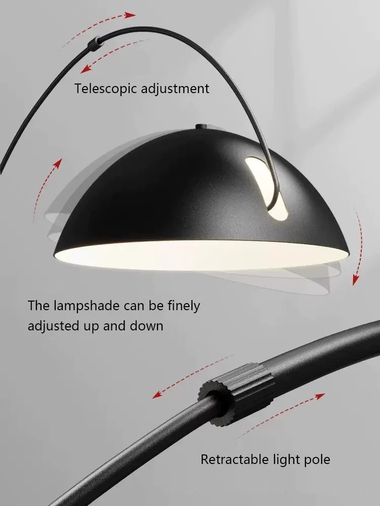 Modern Minimalism Vertical Led Floor Lamps Living Room Sofaside Fishing Lamp Lighting Home Bedroom Light Ambient Luster Fixtures