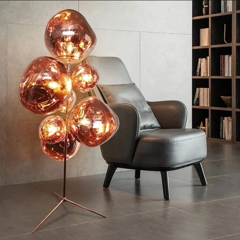 Post Modern Simple Volcanic Lava Floor Lamp Living Room Luxurious Sample Room Designer Highend Atmosphere Vertical Table Lamp