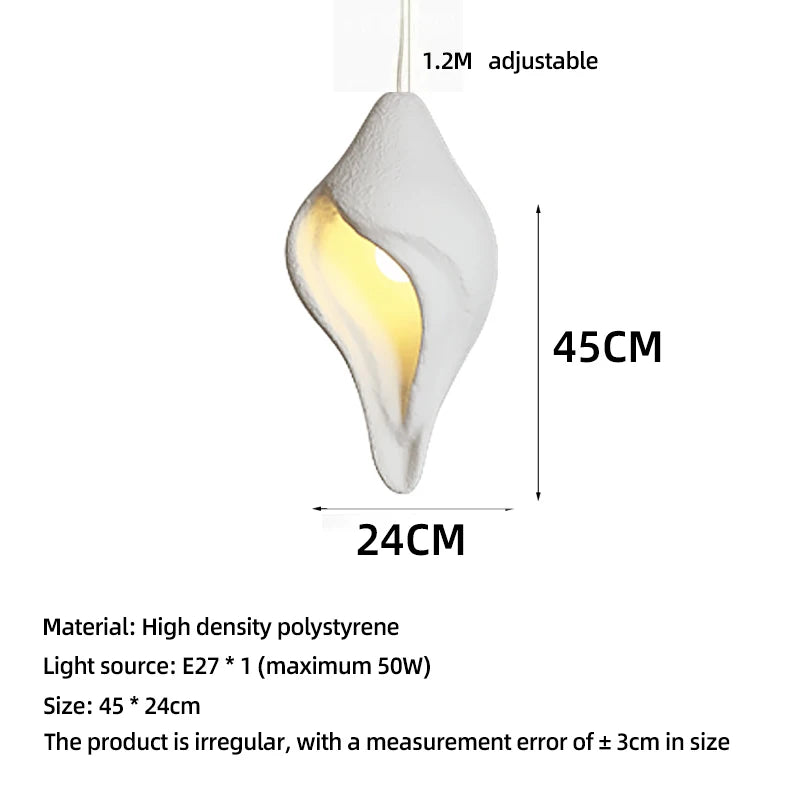 Creative Conch Pendant Light Home Decor Indoor Restaurant Lighting 2026 New Bar Island Table Modern Wabi Sabi Ceiling Chandelier