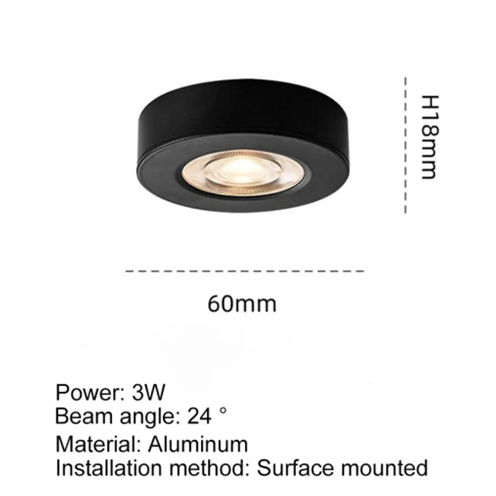 Ultra thin LED Downlight Ceiling Lamp COB Spotlight 3W 5W 7W 10W Panel light AC110V-260V Display Cabinet Wine Jewelry Show