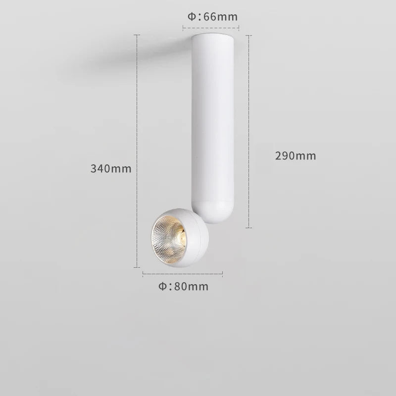 High CRI 90+ LED Surface Spotlight - 355° Rotatable Ceiling Spot Lamp